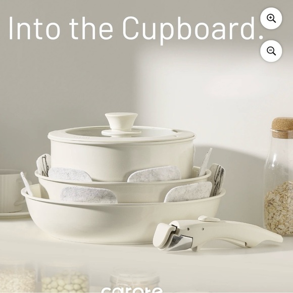 CAROTE 13-Piece Nonstick Cookware Set | Ceramic White - Picture 7 of 12